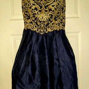 Prom dress formal size 15 navy